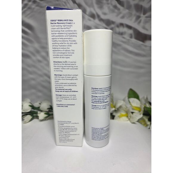 Obagi Rebalance Skin Barrier Recovery  Cream 1.7oz. Retail $115 - Picture 3 of 3